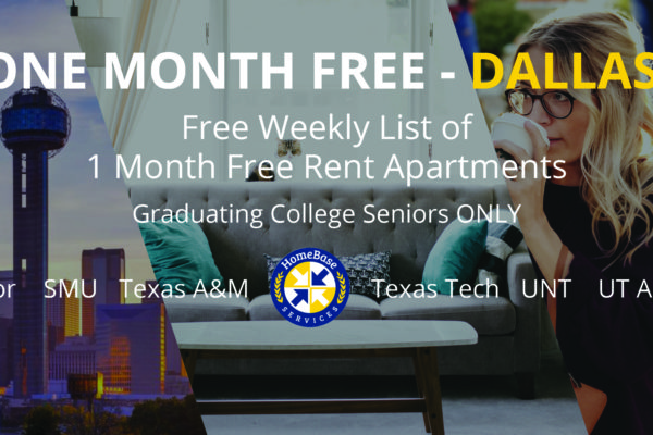 One month Free Rent Apartments in Dallas & Houston