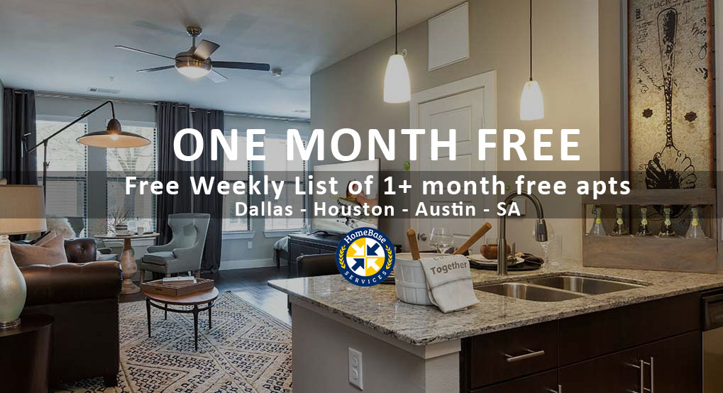 Weekly Free Rent Apartment Specials in Dallas & Houston – Feb 14 2018